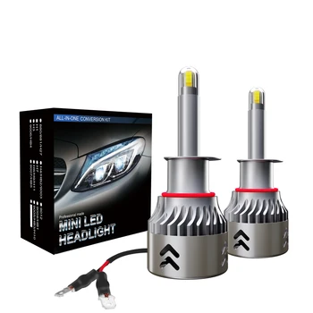 

2x H4 Car Headlight LED H7 6000K 9600LM Bulb H11 H8 H1 H3 9005 9006 H7 H4 led Auto Fog Light headlamp high beam low beam light
