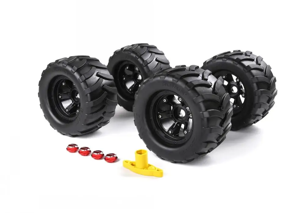 220*120 мм комплект колес с алюминиевой гайкой и колесным ключом для 1/5 TraxxasMaxx