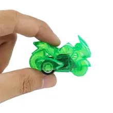 4 pçs para crianças mini puxar para trás da motocicleta brinquedo de plástico pequeno brinquedo da motocicleta das crianças puxar para trás roda(China)