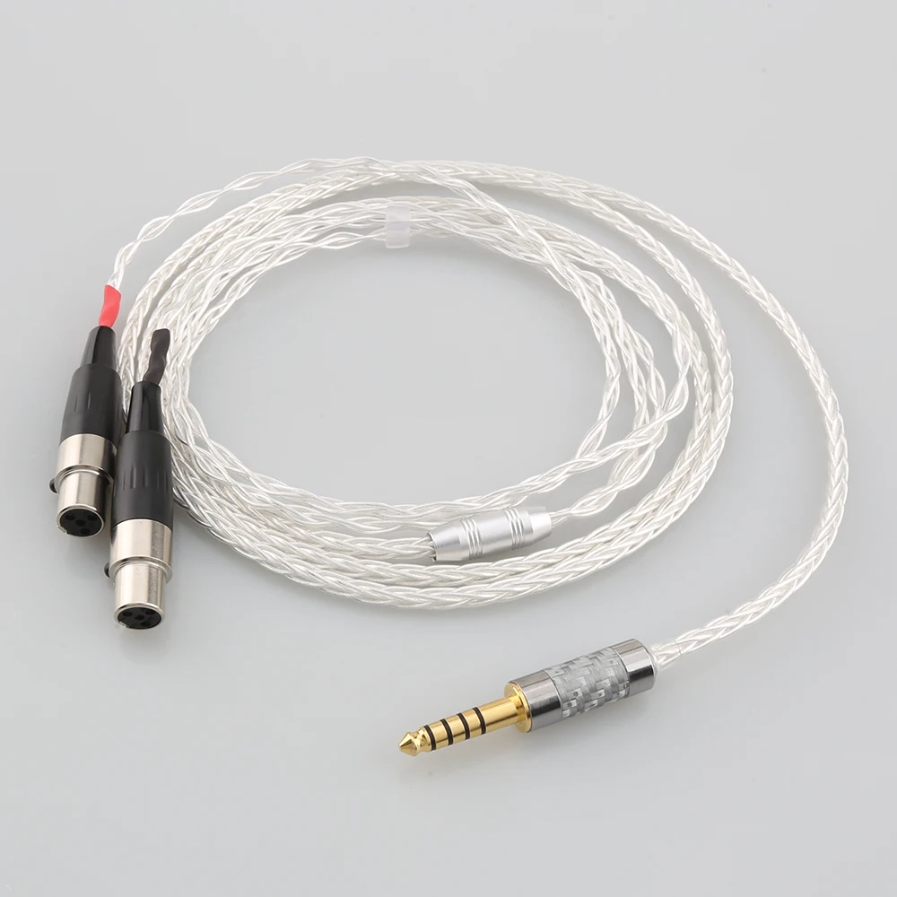 

New HIFI 2.5/3.5/4.4mm/XLR Balanced Earphone Headphone Upgrade Cable Silver Plated for Audeze LCD-3 LCD3 LCD-2 LCD2 LCD-4