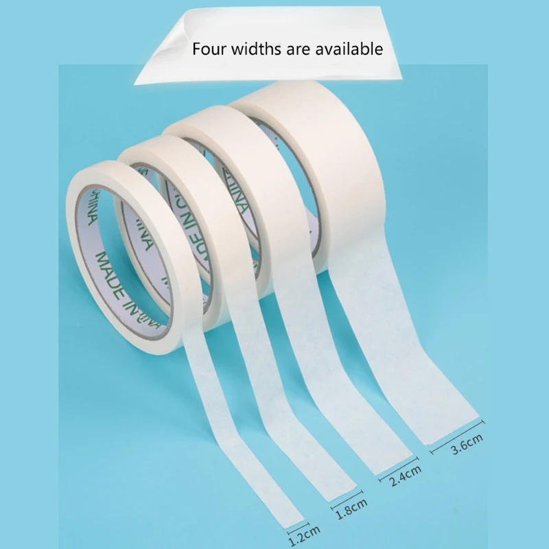 C90C White Masking Tape 21.87yard Per Roll Painter Masking Tape Painting Tape Adhesive Paper Tape for Painting Packaging 6