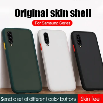 

Shockproof Armor Matte Case for Samsung Galaxy A10 A10E A10S A20 A20E A20S A30 A30S A40 A50 A50S A70 A70S M10 Skin Feel Cover