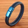 Men’s Luxury Stitching Blue Color Simple Buckle Bracelet Budget Friendly Accessories