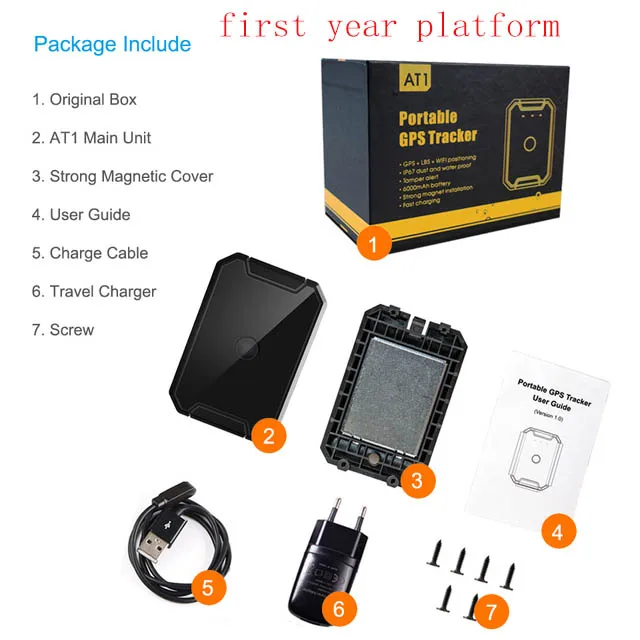 track a cell phone location for free Jimi  Concox AT1 GPS Tracker  6000mAh Battery Strong Magnet Voice Monitoring Waterproof GPS Locator For Vehicle Bicycle tracking device GPS Trackers