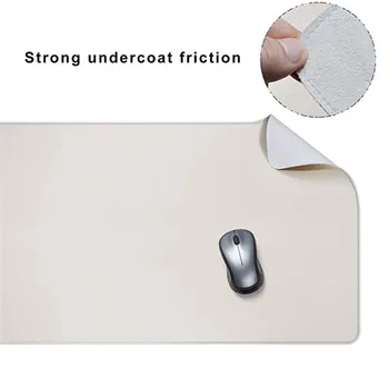 

Solid Color Pu Leather Computer Pad Students Dormitory Desktop Large Size Table Mat Waterproof Antifouling Mouse Keyboard