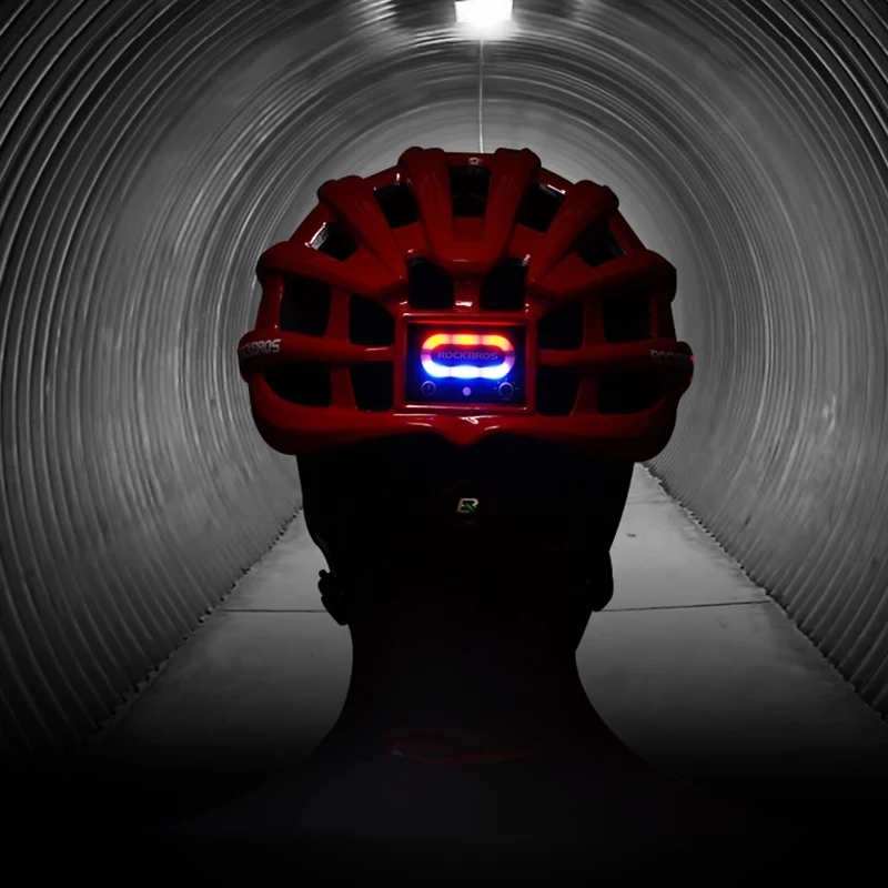 Description Picture 4 of itemROCKBROS Bicycle Helmet With LED Light USB Charging Cycling Helmets Mountain Road Bike Helmet Sport Safe Hat With Warning Light