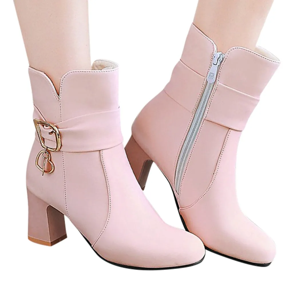 

Women Ankle Boots Platform 2019 New Arrive Large Size Student Shoes Boot Autumn Winter Boots For Women
