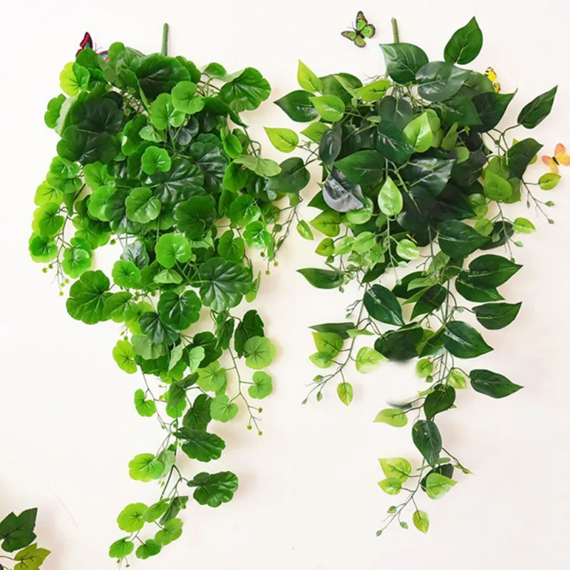 

Artificial Ivy Green Leaf Garland Flowers Plants Cloth Simulation Rattan String Leaves Plant Hanging Home Store Decoration