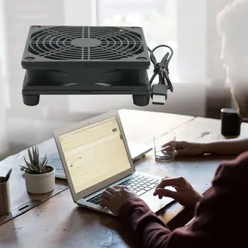 

9cm/12cm Cooling Fan DC 5V USB Power Supply Quiet Fan for Router TV Set-Top Box Radiator Cooler DIY Repair Parts