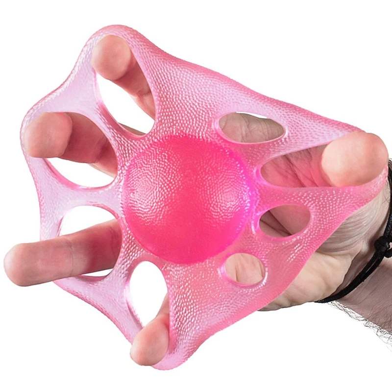 Hand Exerciser - Grip, Forearm Wrist Strengthener - Squeeze and Flex Finger Extension Trainer Therapy Stress Ball Training, Phys