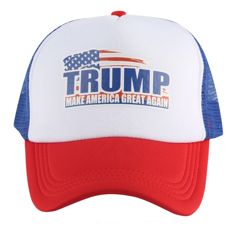 

Trendy Unisex Casquett Donald Trump Make America Great Again Caps Letter Printed Patchwork Baseball Cap Adjustable Mesh Hat Bone