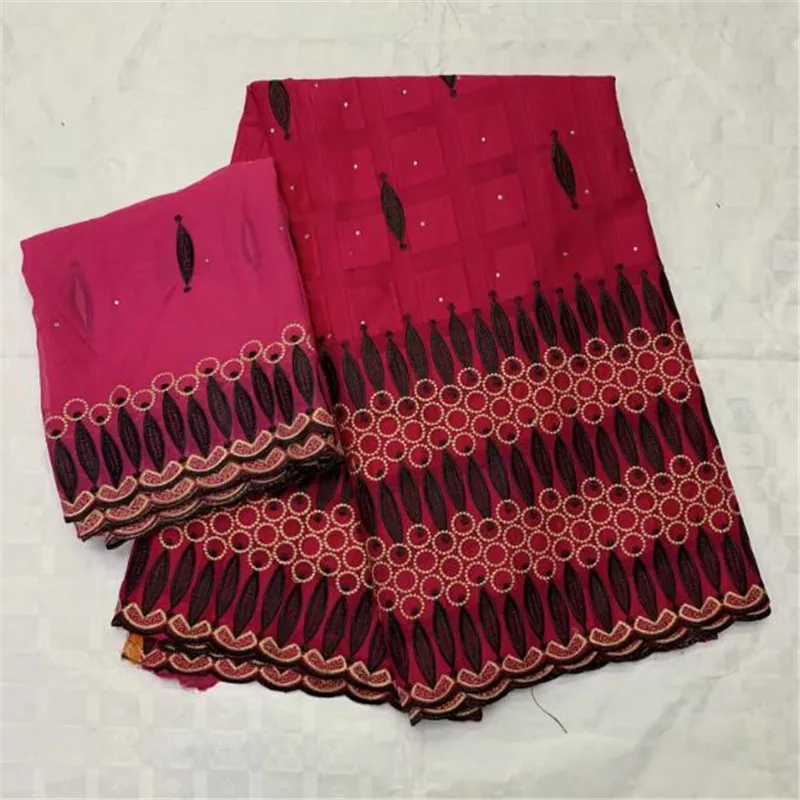 

Fuchsia Swiss Cotton Lace Fabric African Embroidery Swiss Voile Lace Dubai Swiss Voile Lace Switzerland With Scarf-CYE30
