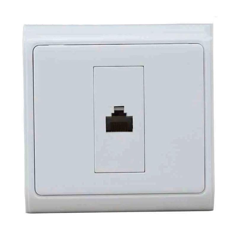 New N86-901 606Y RJ45 Socket Pressure line Panel Computer Network Plug 86X86MM Wall Plate |