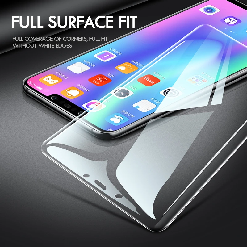 3 шт. защита для экрана из закаленного стекла для huawei Y5 Prime Y6 Y7 Y9 Prime Y7 Pro полное покрытие Защитная стеклянная пленка