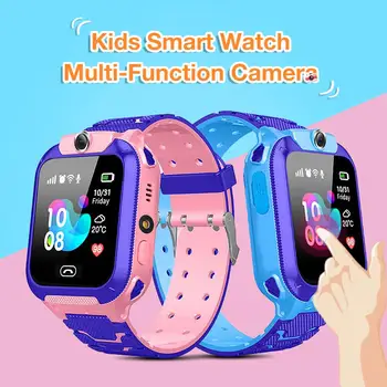 

Kids Smart Watch Multi-Function Camera Insert Card 2G Waterproof Remote Positioning Touch Screen Watch For Student Gift