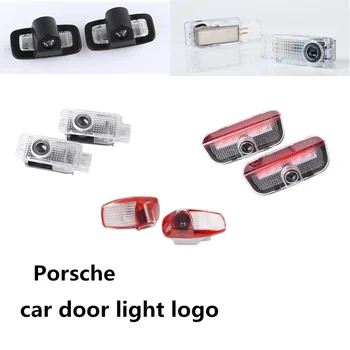 

2pcs Car Led Door Welcome Light Projector Logo Laser Light For Porsche Panamera Cayenne Boxster Cayman Macan 911