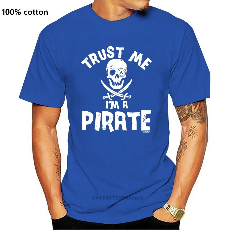 Новинка 2021 Оригинальная футболка с надписью TRUST ME IM A PIRATE нарядное платье