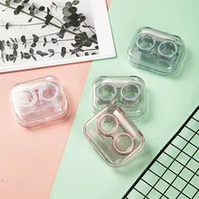 

CICITOP Glasses Accessories Portable Transparent Mini Contact Lens Case Clear Glasses Case Mini Glasses Case Companion Case