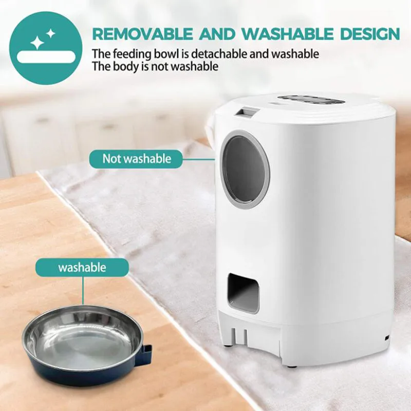 New Pet Feeder Pet Dispenser For Cat And Dog Travel Supply Automatic Smart Slow Feeder Dispenser Fixed Time Amount Of Food Bowl