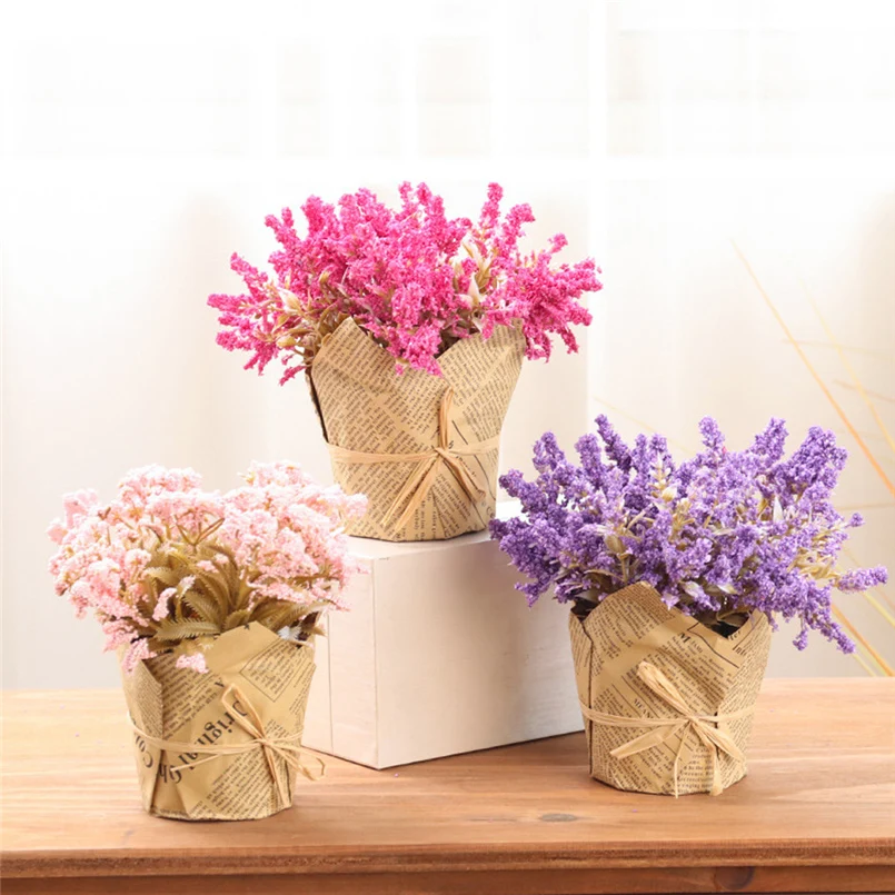 Лавандовые искусственные тычинки для цветов прессованные цветы полимерные искусственные цветы гортензии букет для украшения 20N8