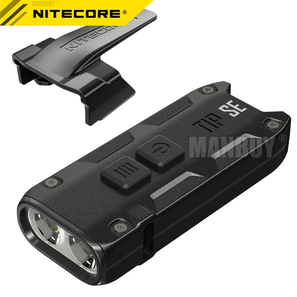 

2023 NITECORE 700 Lumens TIPse Metal Key Button Light + Multi-purpose Clip Outdoor Camping Daily EDC USB Rechargeable Flashlight