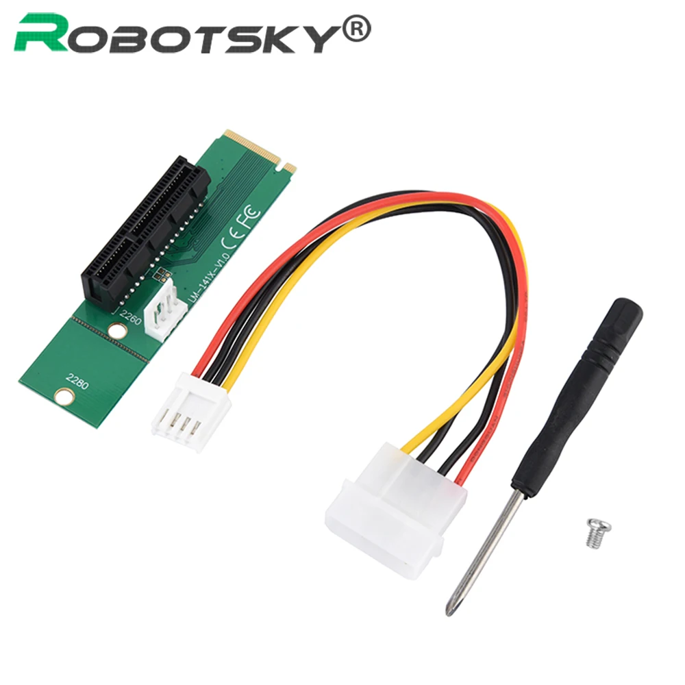 NGFF To PCI-E Riser Card M.2 Port To PCIE Extender Card 1X 4X Mining Adapter Card For Windows 7