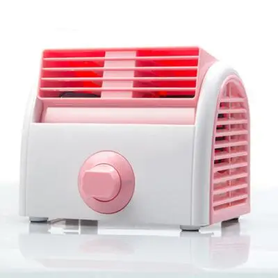 White and pink 110 В/220 В мини настольный кондиционер вентилятор без лезвия турбо кондиционер кулер-увлажнитель охлаждающий вентилятор - Цвет: White and pink