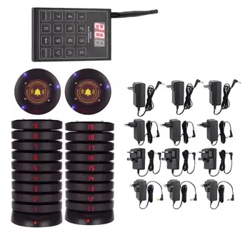 

SU-680 Restaurant Wireless Pager Queuing Calling System + 20 Guest Pager Receiver Restaurant Pager Guest Paging System