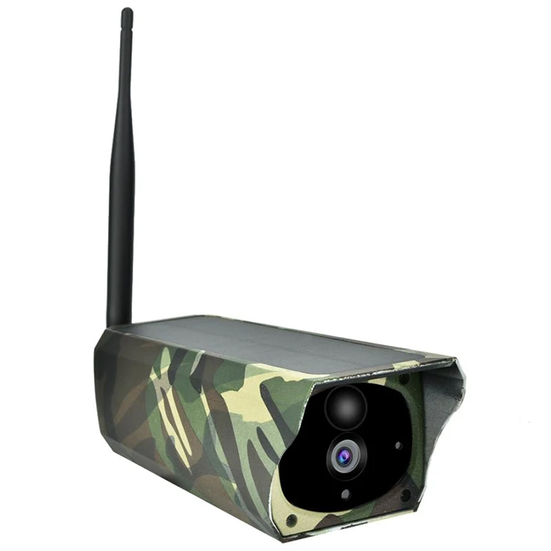 Беспроводная ip-камера на солнечной энергии, Wifi, для улицы, для помещений, водонепроницаемая, 1080 P, приложение ночного видения, удаленный монитор, камера видеонаблюдения