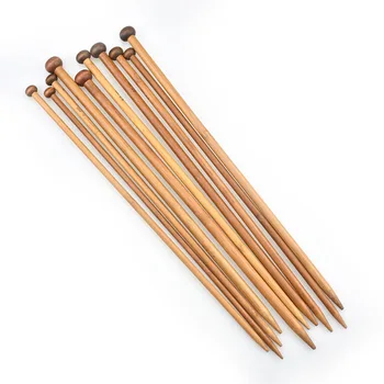 

36PCS/Set 18 Sizes Carbonized Bamboo Knitting Needles Smooth Knitting Needles for Sale Sewing Tools Needle To Prevent Leakage