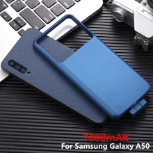 7000 мАч чехол для зарядного устройства для samsung Galaxy A50, чехол для питания, магнитный внешний аккумулятор, чехол для зарядки для samsung A50, кожаный чехол s