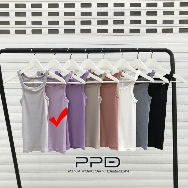 Color-2 After splicing the stars with the same paragraph high-elastic thread vest sling - Цвет: Color-2