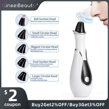 

Blackhead Vacuum Remover Nose T Zone Pore Acne Pimple Removal Vacuum Suction Tool Facial Diamond Dermabrasion Machine Face Clean