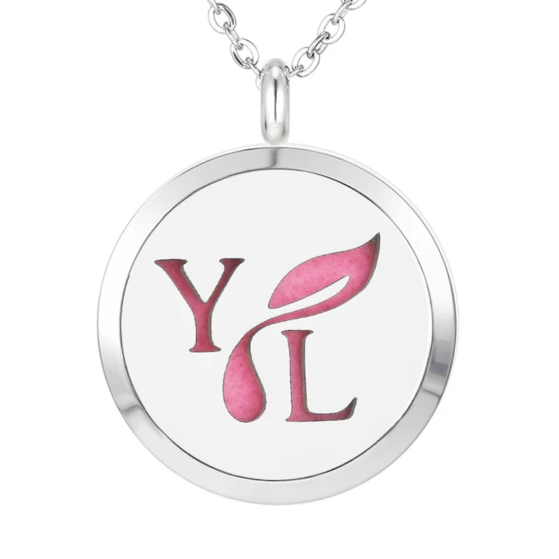 097 Essential Oil Diffuser Locket Pendant Necklace