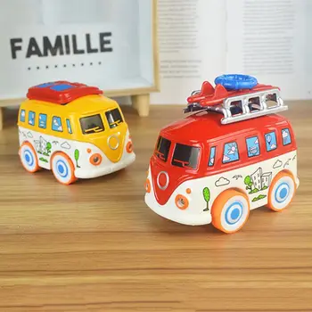 

1:43 Scale Mini Alloy Music School Bus Car Model LED Light Vehicles Kids Baby Toys Educational Gift