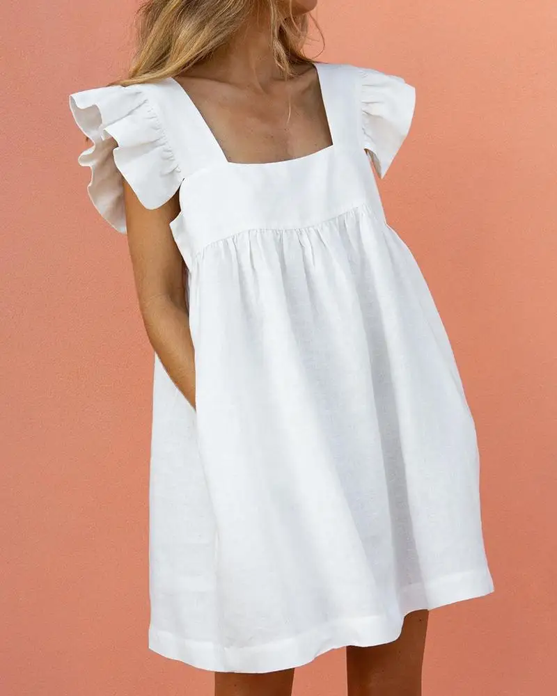 Short Sleeve Casual Mini Dresses 