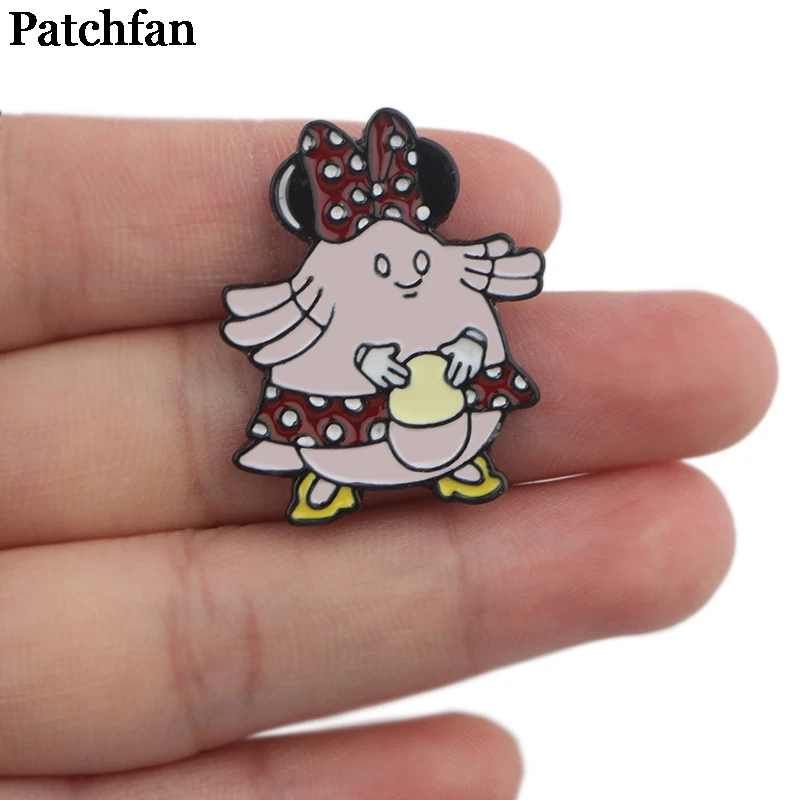 Patchfan мультфильм персонажи цинка металлический Узелок Значки пункт рубашка сумка Одежда Кепка рюкзак броши для обуви значки медали A2264