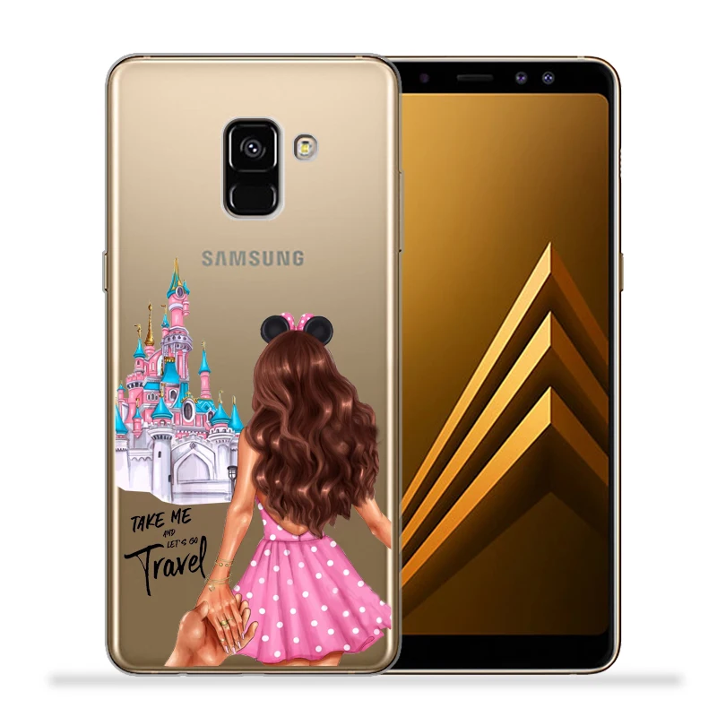 Рождественский Модный чехол для телефона с изображением девушки дерева Samsung Galaxy