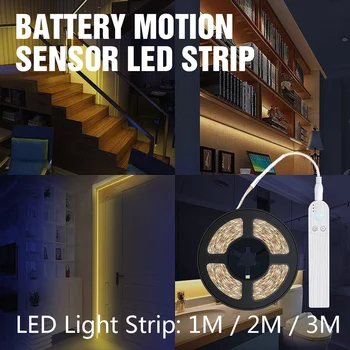 

USB Port LED Strip Light 5V Smart Turn ON OFF PIR Motion Sensor Flexiable adhesive lamp tape For Closet Stairs Kitchen Cabinet