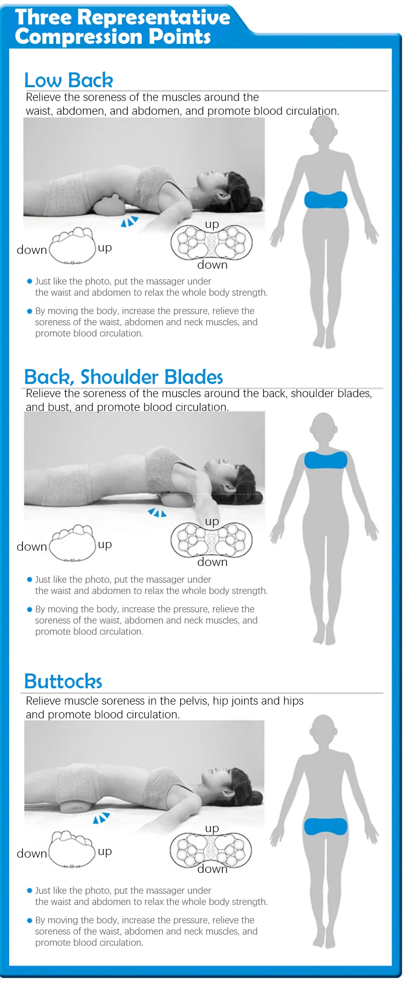 Japanese cervical massager simulates the human body to correct the elastic neck finger massage acupoint pillow to relieve fatigu (7)