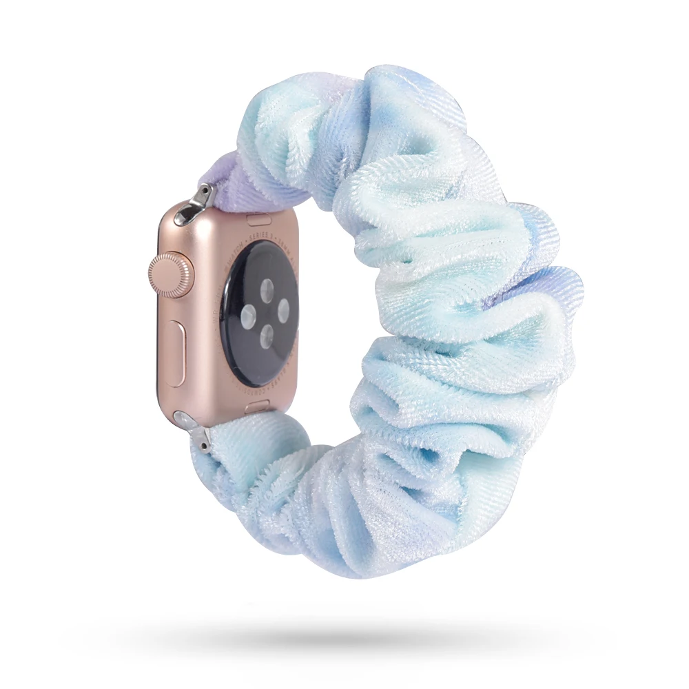 Растягивающийся эластичный ремешок для часов Apple Watch 38 мм/40 мм 42 мм/44 мм Повседневный женский браслет для девочек для iwatch - Цвет ремешка: 51