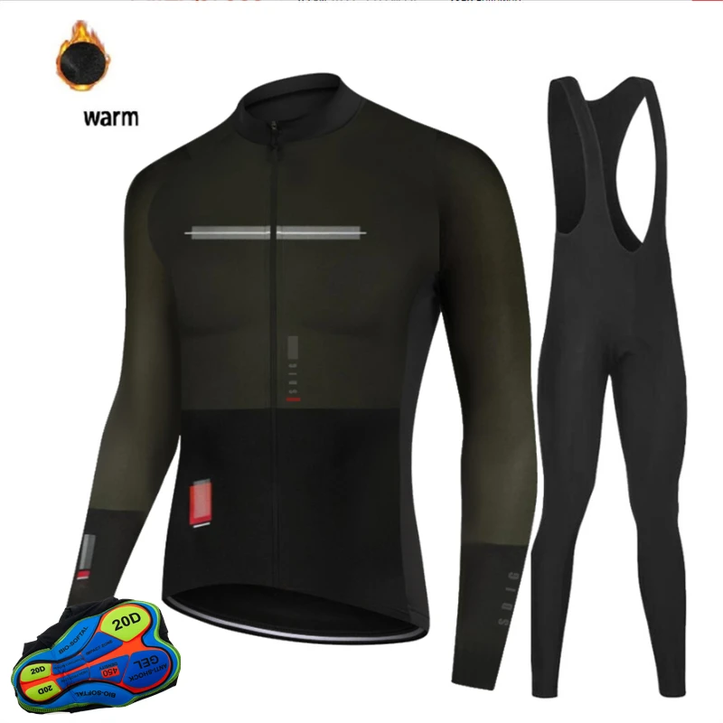

Bib Pants Set Bike Bicycle Cycling Clothing 2021 Hot Winter Thermal Fleece Cycling Jersey Long Sleeve Jerseys Cycling
