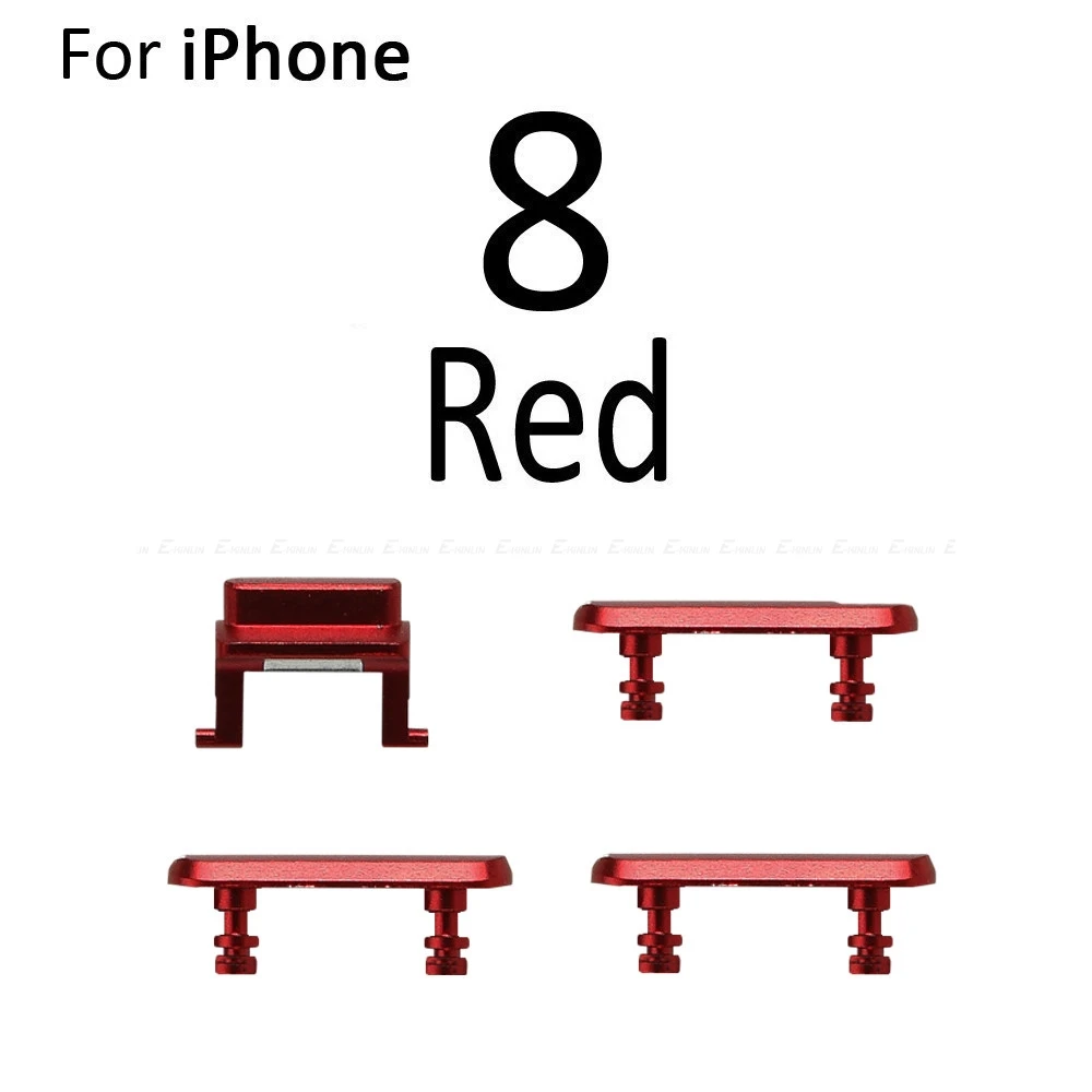 Side Button For iPhone 8 8 Plus SE 2020 Power On Off Lock And Volume Switch Button And Mute Silent Key Full Sets
