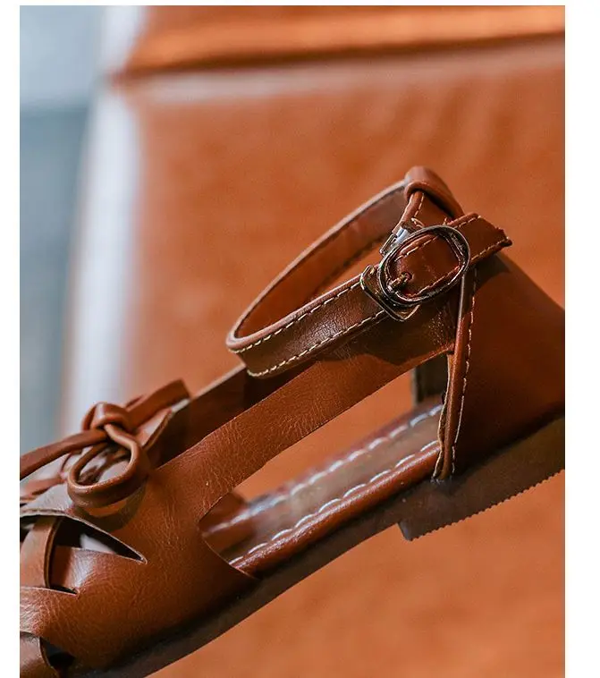 ULKNN Kids Girls Sandals Summer Shoes Children Fashion Girls Woven Sandals Casual Sneakers With Bow Flat Heel Girls Beach Shoes