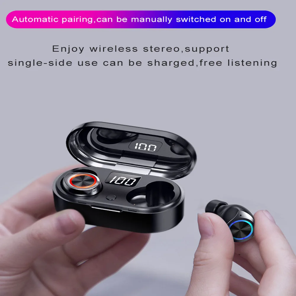 TW80 TWS Wireless Bluetooth5.0 Earphones With LED Display Charging HIFI Stereo Gaming Earbuds Smart Touch Control PK Airdots TW80 TWS Wireless Bluetooth5.0 Earphones With LED Display Charging HIFI Stereo Gaming Earbuds Smart Touch Control PK Airdots