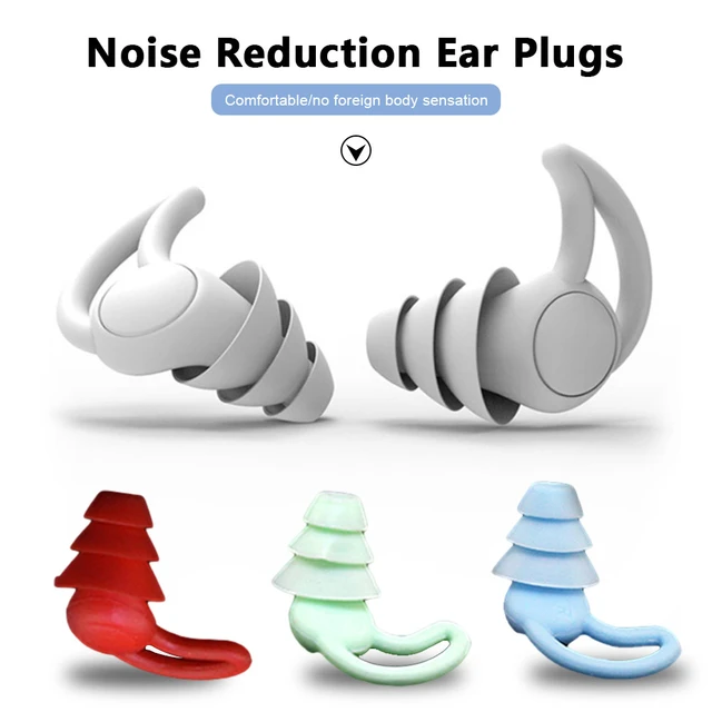 Bouchons d'oreilles Anti-bruit en Silicone à trois couches, pour dormir,  ronfler, Concerts, avion, voyage