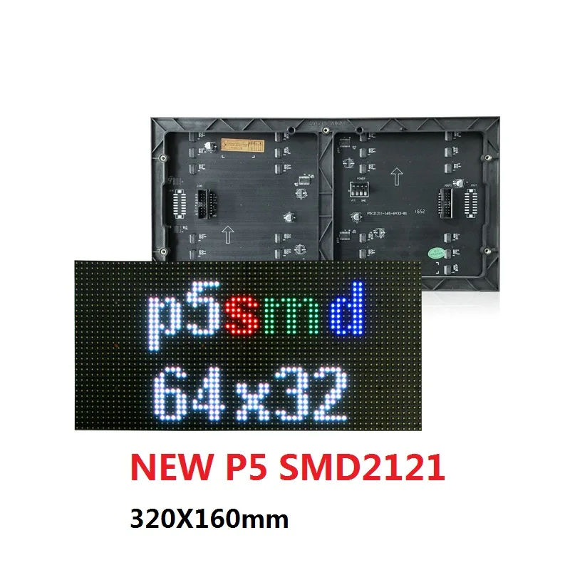 P5 SMD 320x160 мм 64x32 пикселей 16s полноцветный RGB внутренний светодиодный дисплей |