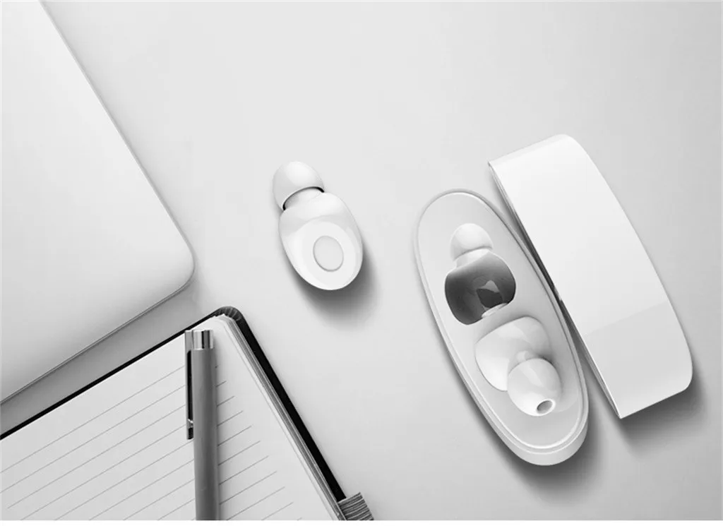Белый Mosunx, портативная Bluetooth 5,0 гарнитура, близнецы, настоящие Беспроводные спортивные наушники, Bluetooth гарнитура, наушники-вкладыши, стерео гарнитура с шумоподавлением - Цвет: Белый