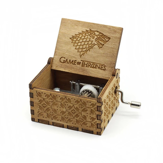 Game of Thrones 1 Wooden Handle Handle Handle Queen's Box Instrument Tronos For To My Goigeous Wife Music Box Christmas Gift Birthday Present - Цвет: Game of Thrones 1