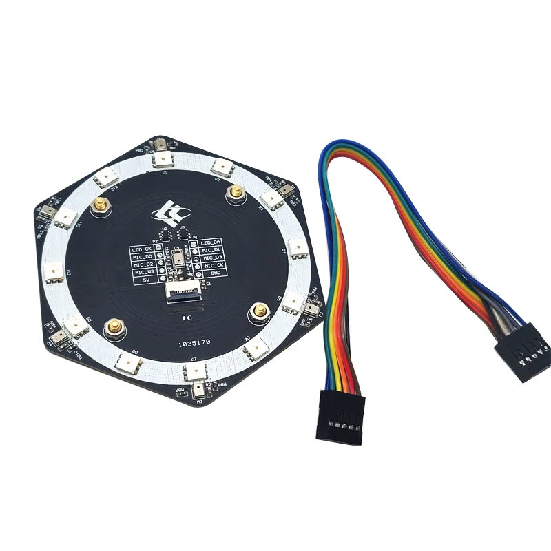 6 + 1 I2S модуль микрофона распознавание голоса Программируемый RGB светодиодный